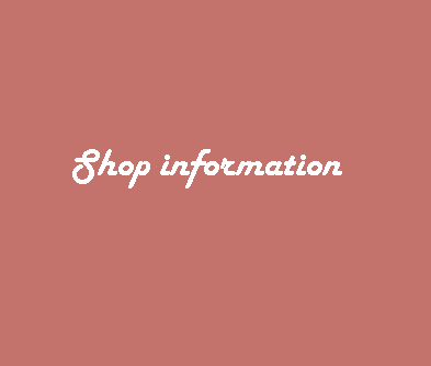 SHOP information 💎